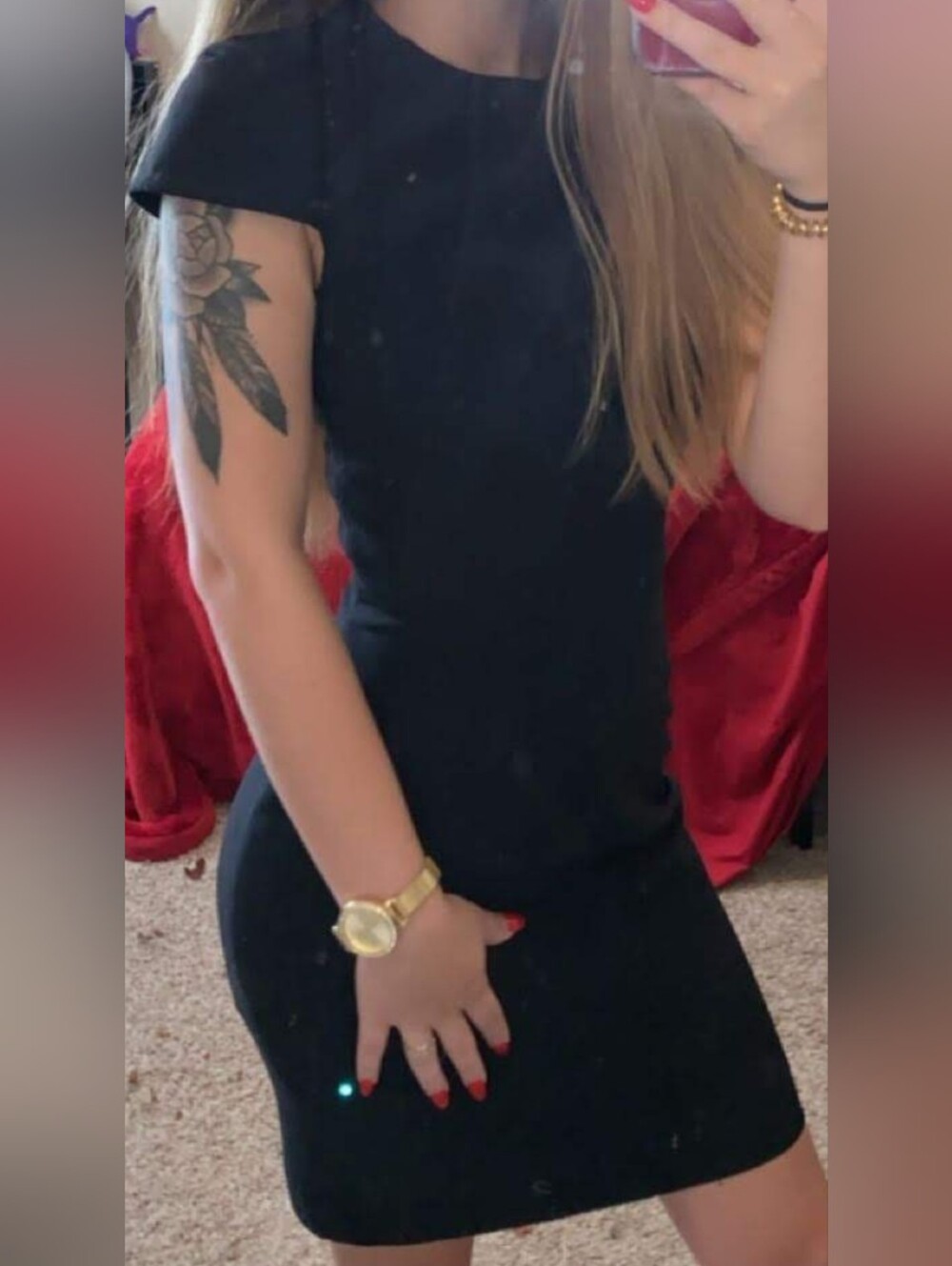 H&M Black Work Dress